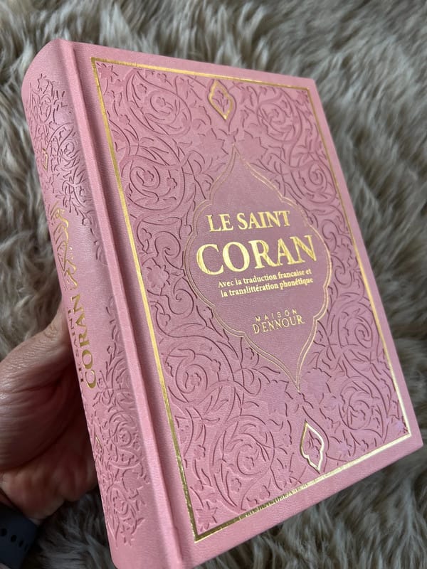 Le Saint Coran - Couverture Daim - Français - Arabe - Phonétique 14*20 cm - KokechliMa boutique