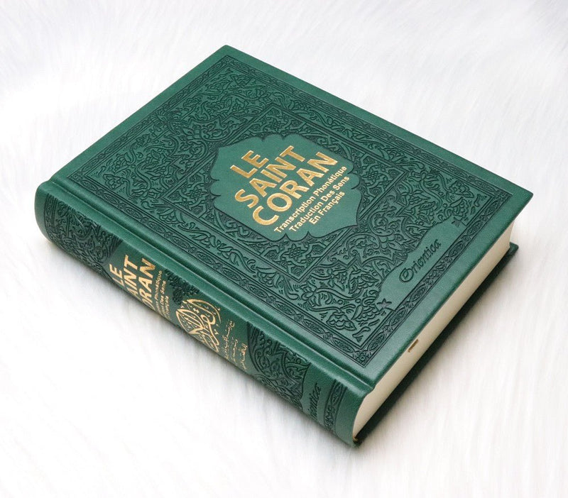 Le Saint Coran en arabe (transcription phonétique + traduction française) – Édition de luxe – Orientica - Kokechli Orientica