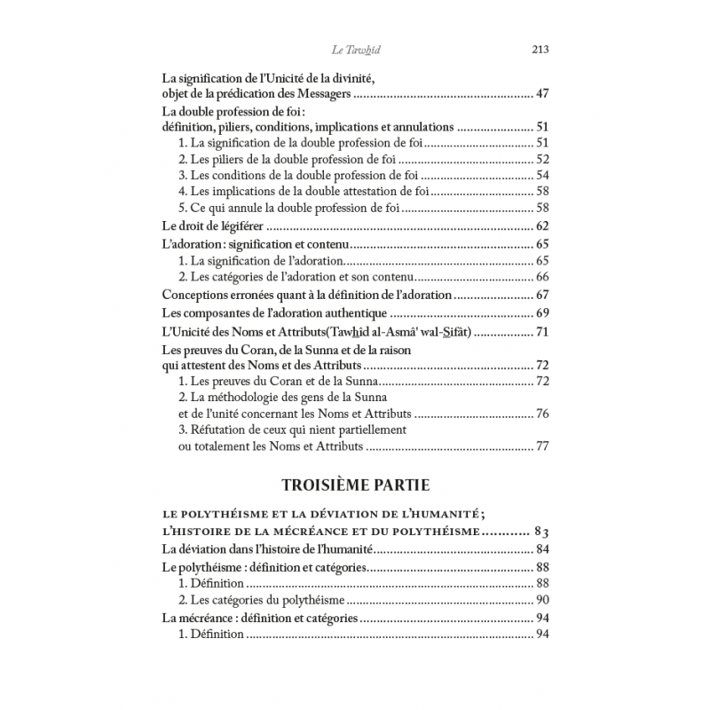 Le Tawhîd : tout savoir sur le dogme du monothéisme – Sâlih ibn Fawzân – Éditions al Hadith - KokechliAl Hadîth