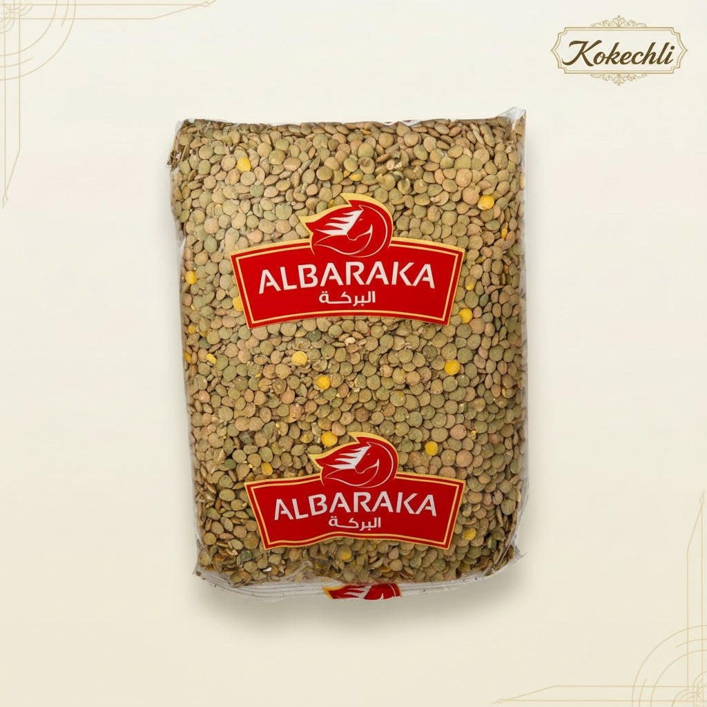 Lentilles Vertes 900 g – Al Baraka | Légumineuse Naturelle Riche en Protéines - Kokechli Al Baraka