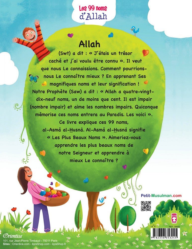 Les 99 noms d'Allah (Edition de luxe - Livre Très Grand format cartonné pour enfants) Hekimoglu Ismail – Orientica - Kokechli Kokechli