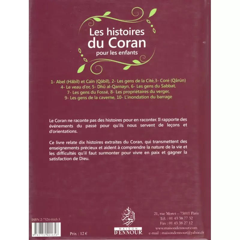 Les histoires du Coran pour les enfants – Collectif d’auteurs – Éditions Ennour - KokechliMaison d'Ennour