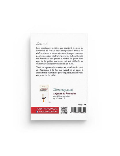 Les mérites du jeûne et de la prière nocturne du Ramadan - Éditions : Al - Hadîth - KokechliAl Hadîth