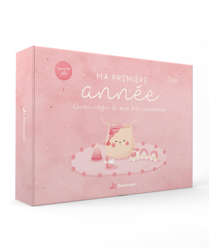 Ma première année - Cartes - étapes de mon bébé musulman (version fille) | DeeniLearn - Kokechli DeeniLearn