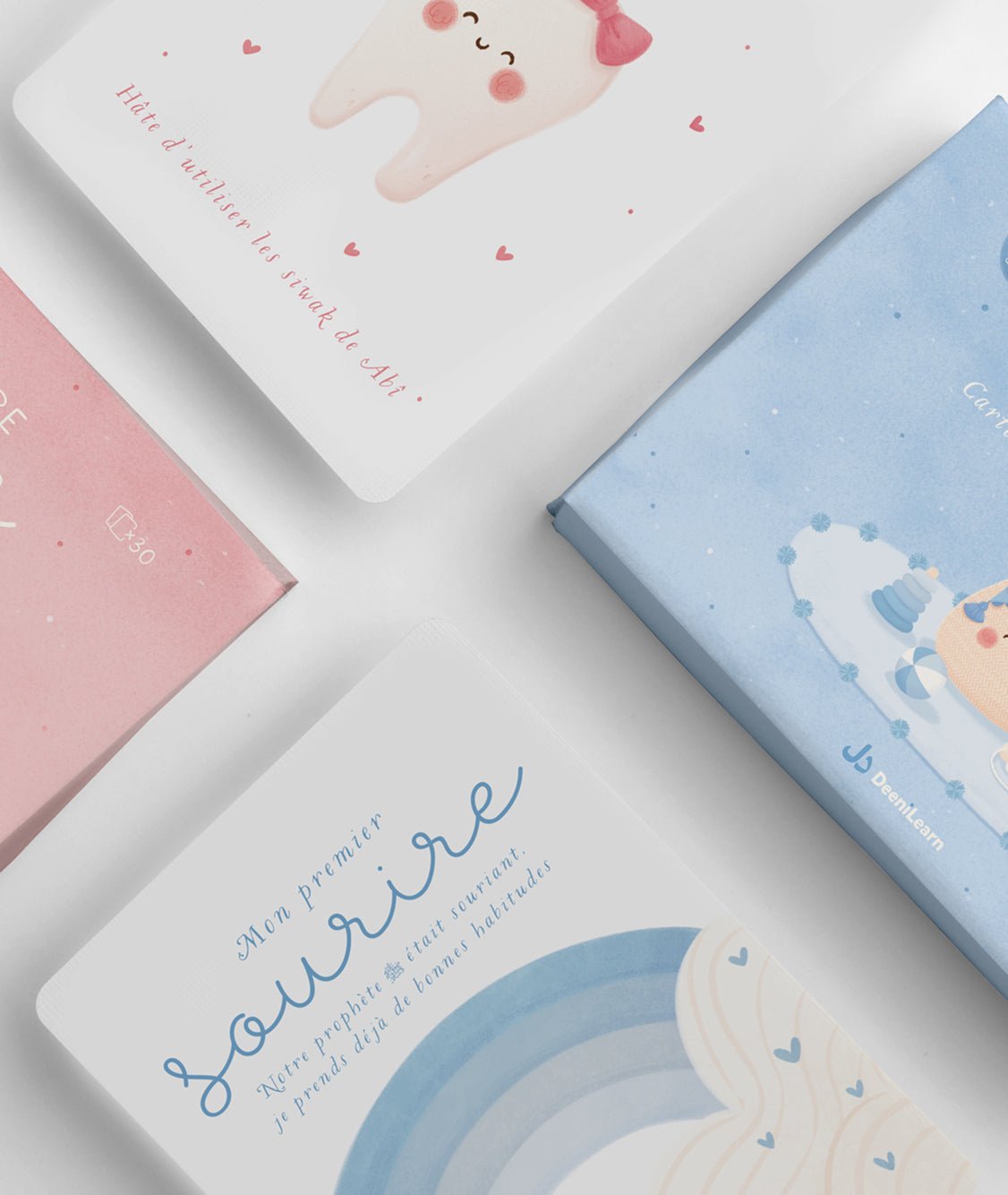 Ma première année - Cartes - étapes de mon bébé musulman (version fille) | DeeniLearn - Kokechli DeeniLearn