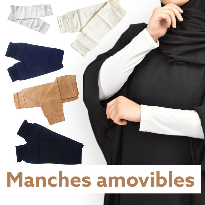 Manches amovibles femmes en 5 couleurs avec bout en dentelle – Fabriqué en Syrie - KokechliMa boutique
