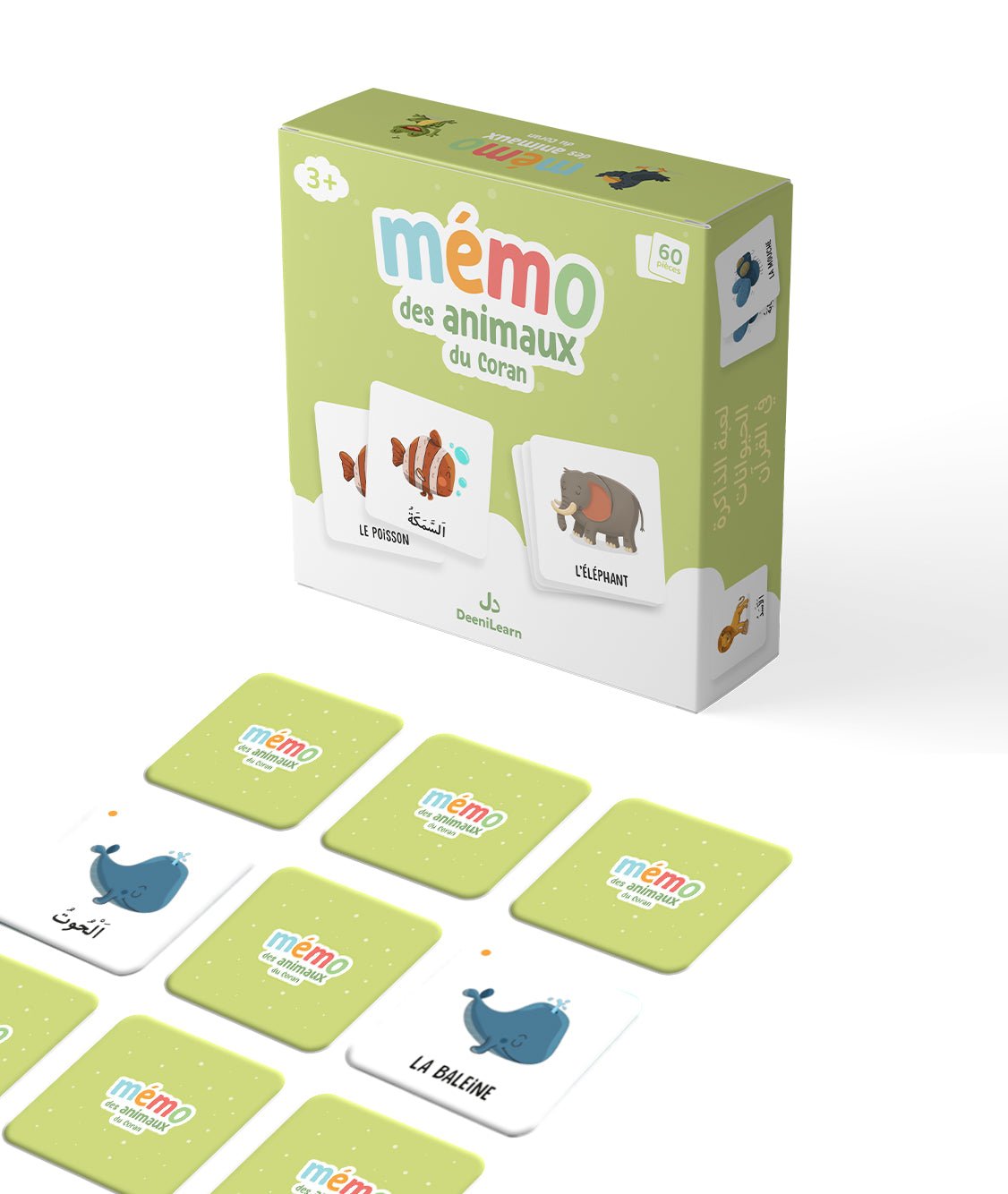 Mémo des animaux du Coran – Jeu éducatif dès 3 ans (DeeniLearn) - KokechliDeeniLearn