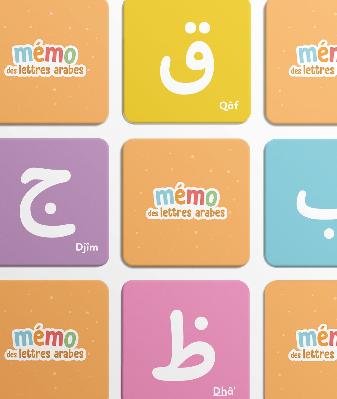 Mémo des lettres arabes – Jeu éducatif dès 3 ans (DeeniLearn) - KokechliDeeniLearn