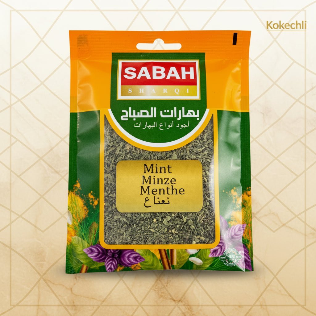Menthe Séchée Sabah 20 g – Herbe Aromatique Fraîche & Parfumée - Kokechli Sabah