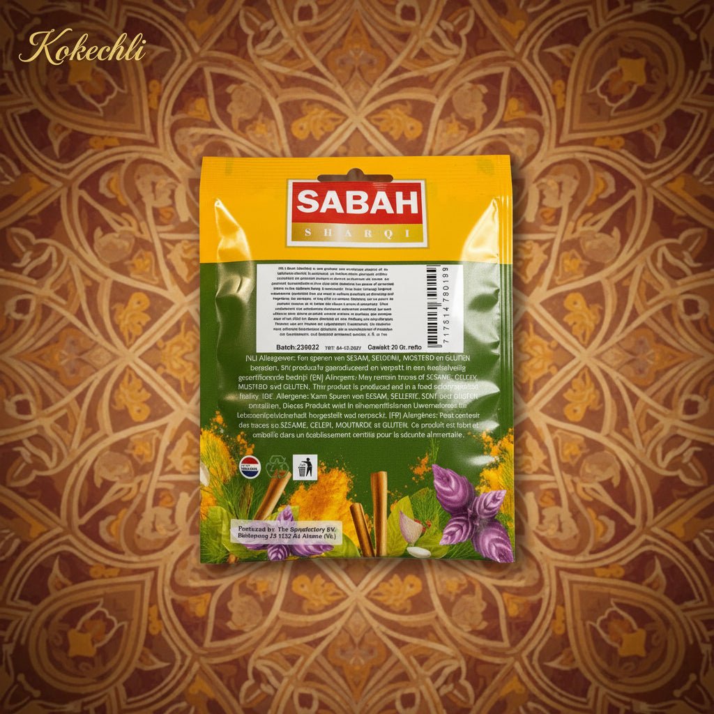 Menthe Séchée Sabah 20 g – Herbe Aromatique Fraîche & Parfumée - Kokechli Sabah