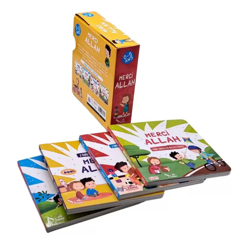 Merci Allah : Pack Collection quatre Livres d'éveil spirituel pour enfants (0 - 5 ans) - KokechliSana