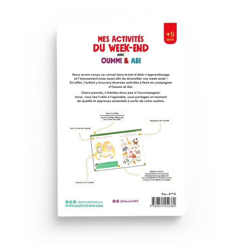 Mes activités du week - end avec Oummi & Abi – LS, Éditions Al - Hadîth - Kokechli Al Hadîth
