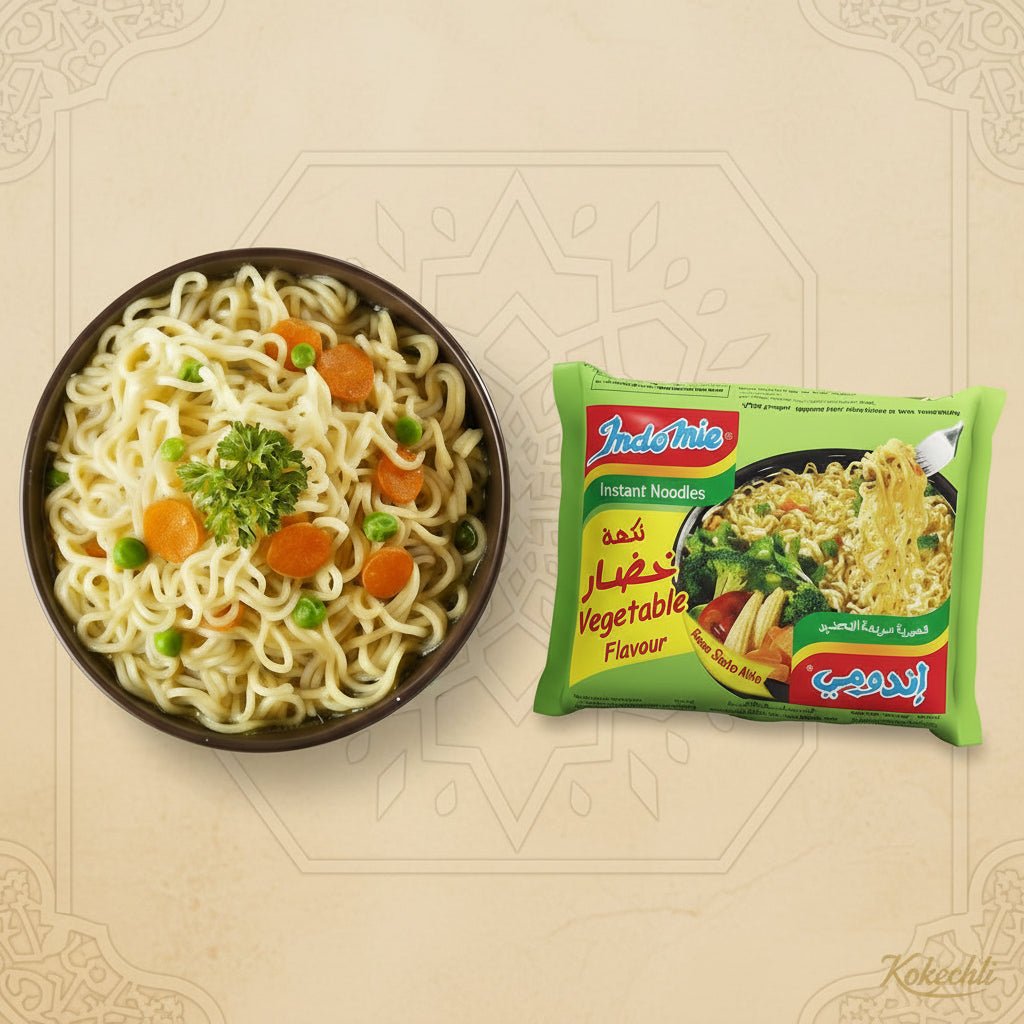 Noodles Indomie Nouilles instantanées Halal – Vegetable Flavour - Kokechli 