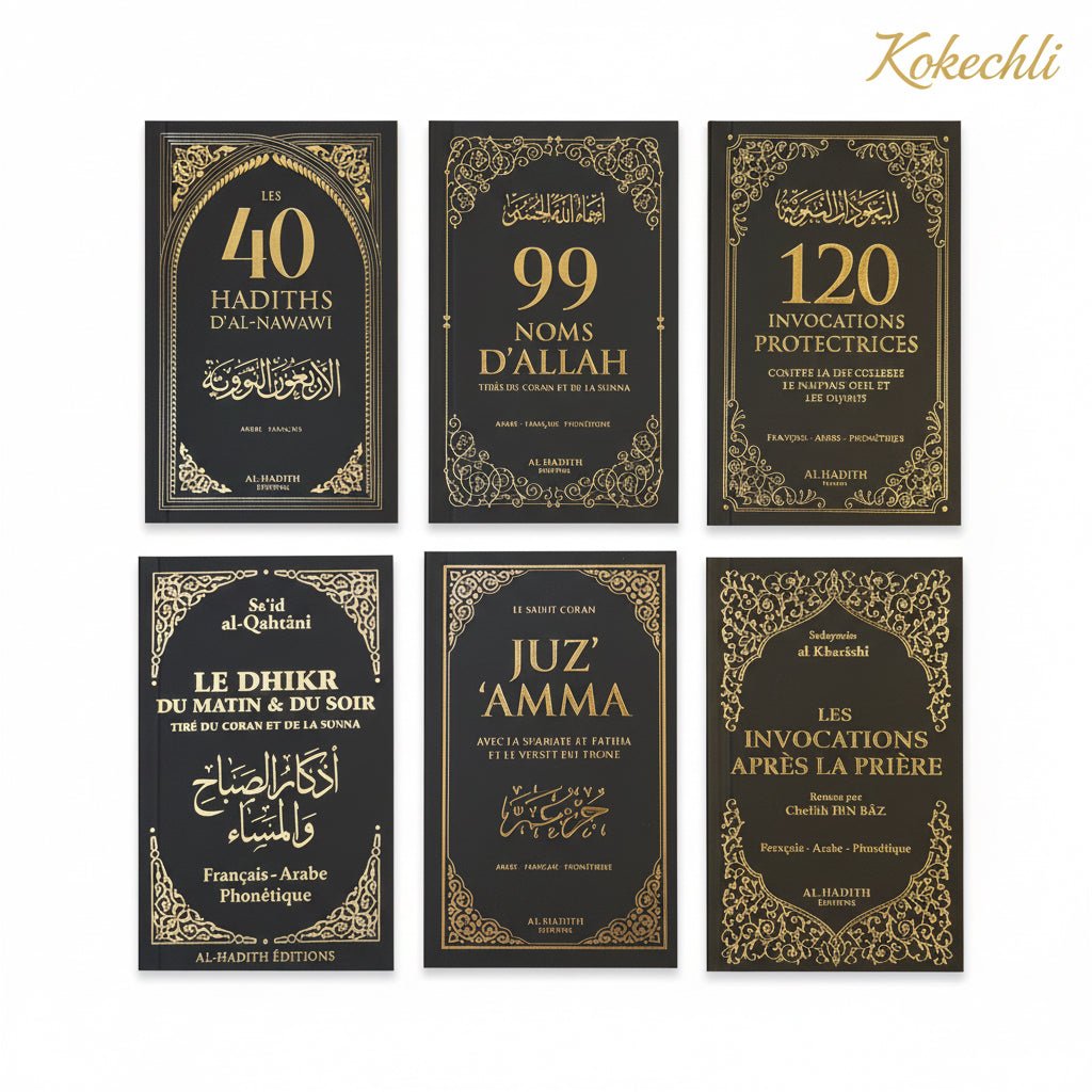 Pack noir - 6 petits livres spirituels - Kokechli Al Hadîth