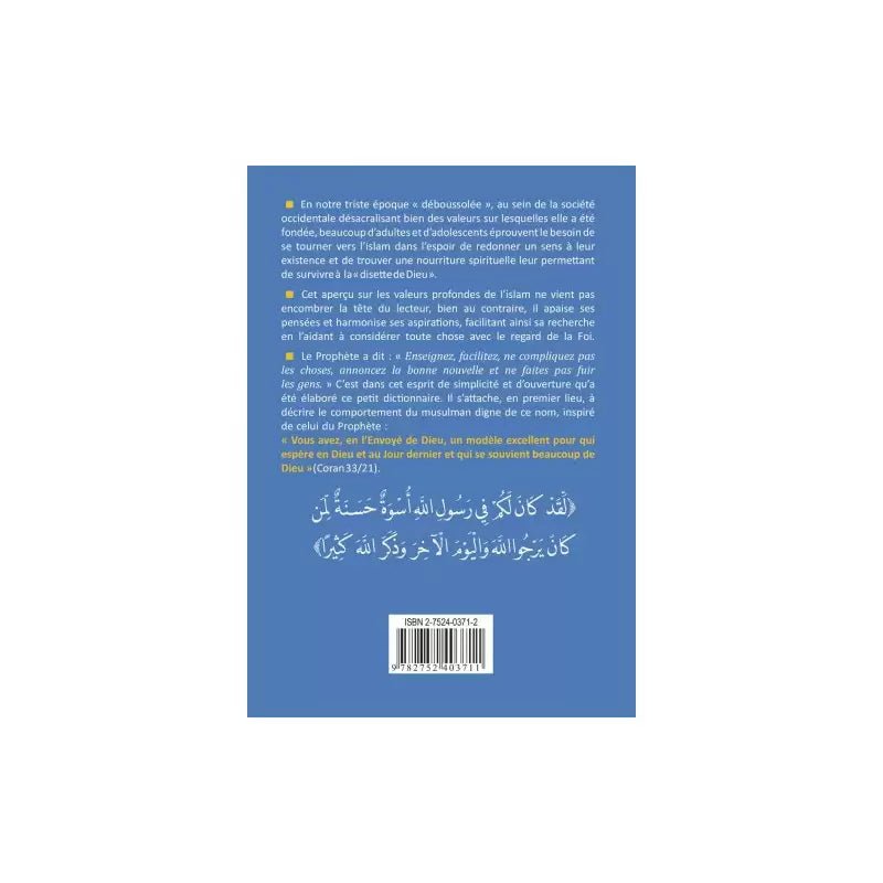Petit dictionnaire de l’islam – Yacoub Roty (Maison d’Ennour) - KokechliMaison d'Ennour