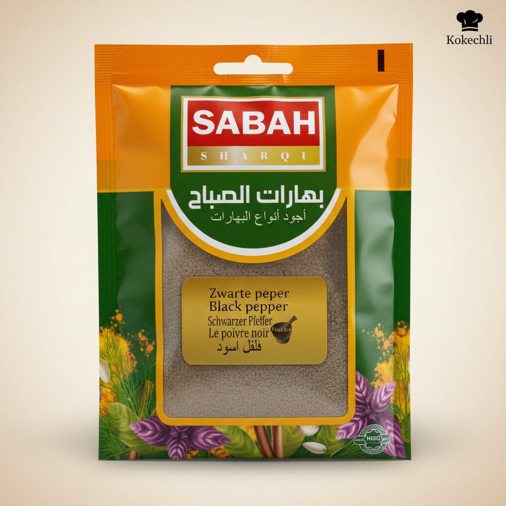 Poivre Noir Moulu Sabah 50 g – Épice Pure & Intense - Kokechli Sabah