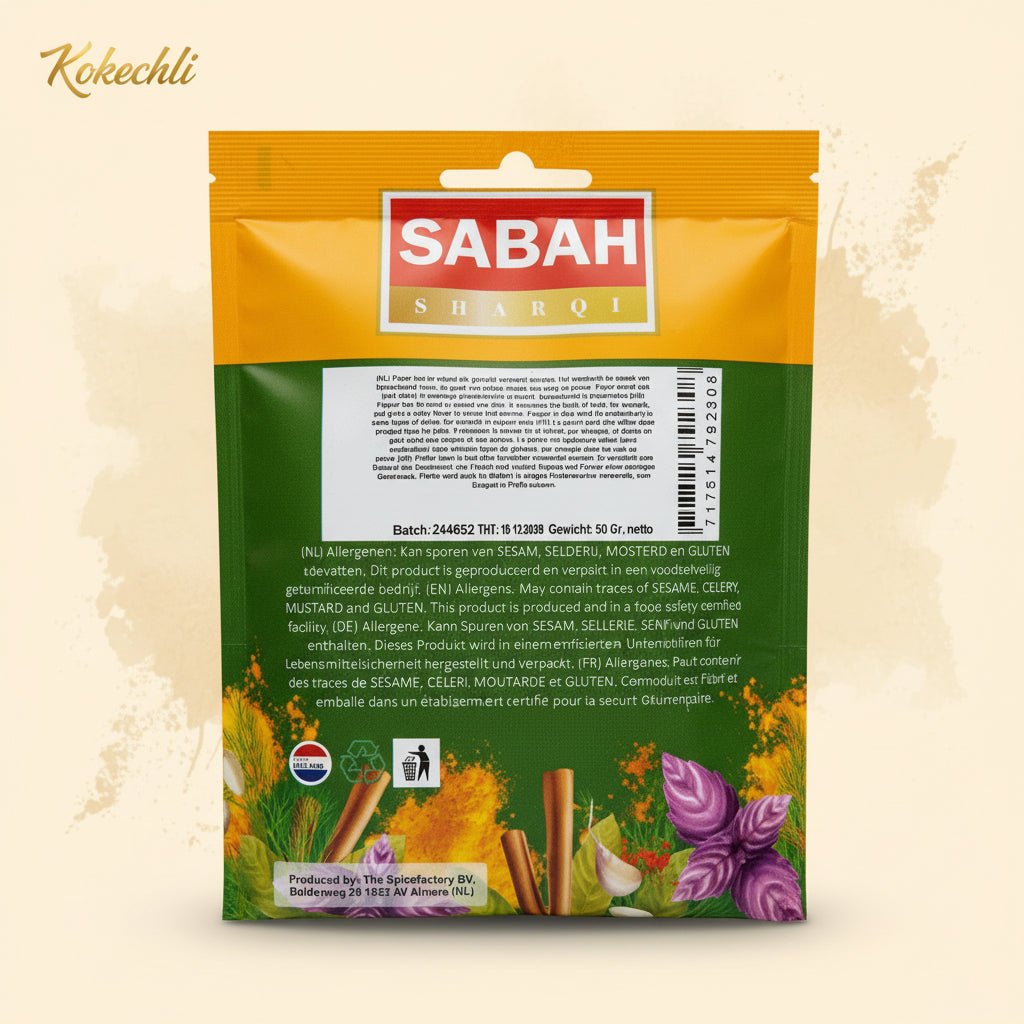 Poivre Noir Moulu Sabah 50 g – Épice Pure & Intense - Kokechli Sabah
