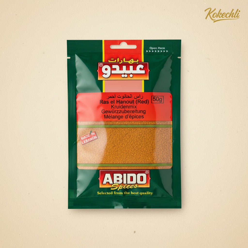 Ras el Hanout Rouge 50 g – Abido | Mélange d'Épices Authentique - Kokechli Abido