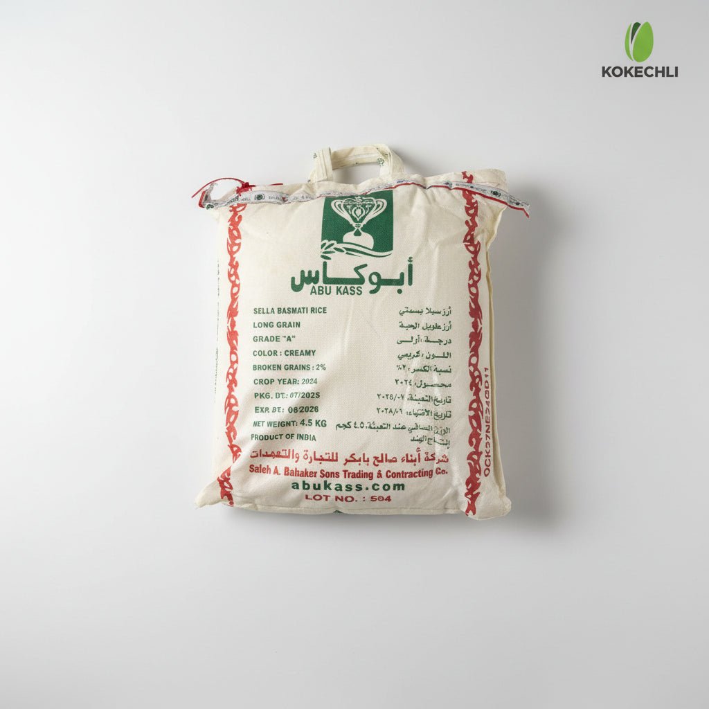 Riz Basmati Abu Kass – Longs grains, qualité premium (5 kg) - Kokechli Al baraka