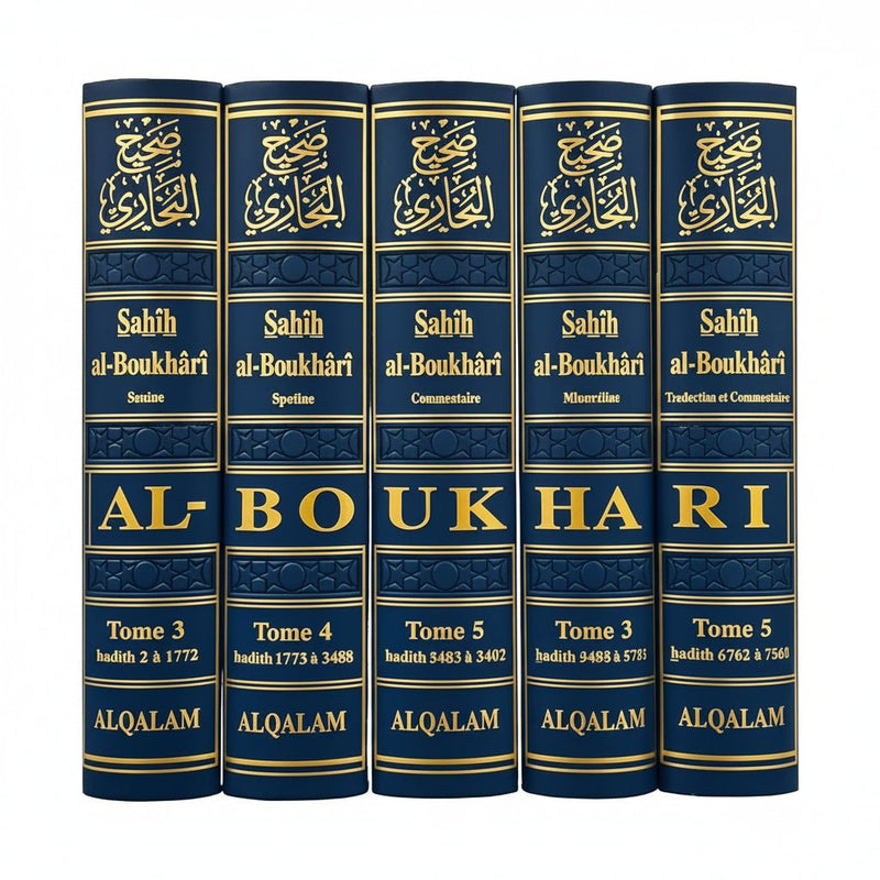 Sahîh Al - Boukhârî (5 Tomes) - Édition Al Qalam | Bilingue Arabe - Français - Kokechli Édition Al Qalam