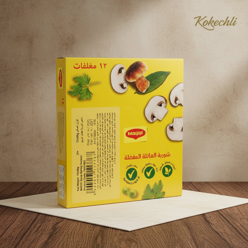 Soupe Maggi – Boîte de 12 Sachets | Bouillon Instantané Savoureux - Kokechli Maggi