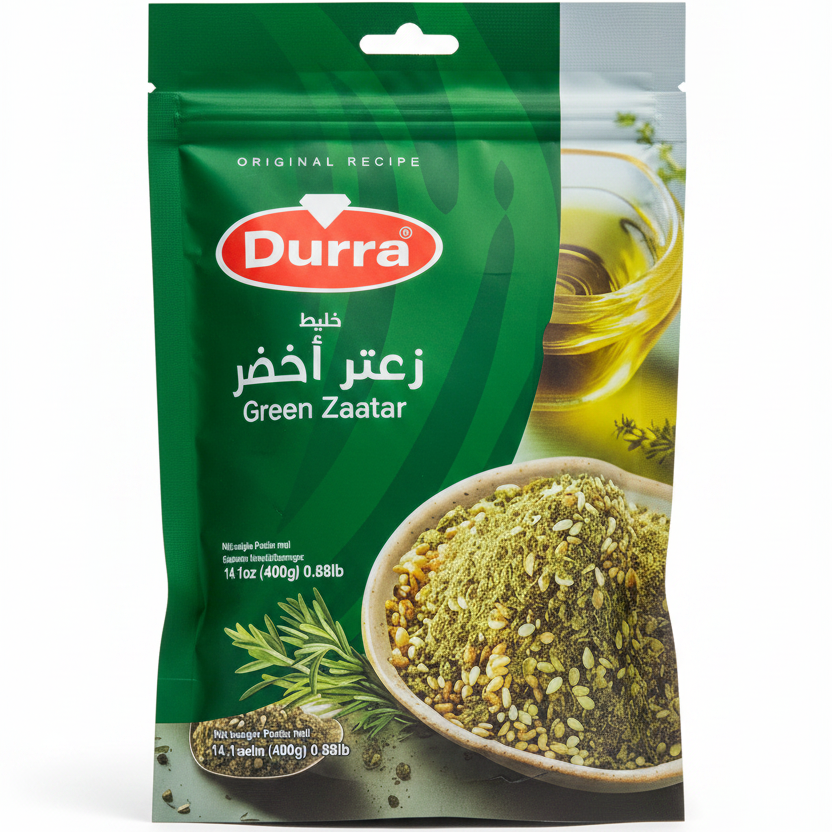 Zaatar vert Durra 400g - Mélange d’épices levantin au thym et sésame
